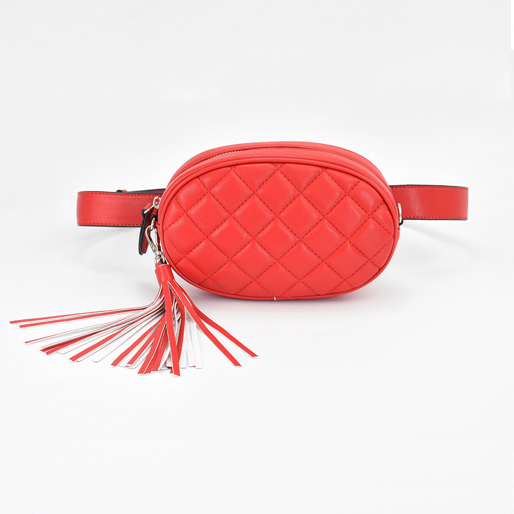 European and American ladies diamond belt bag