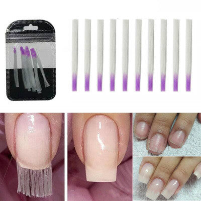 Nail extension gel phototherapy sheet glass fiber