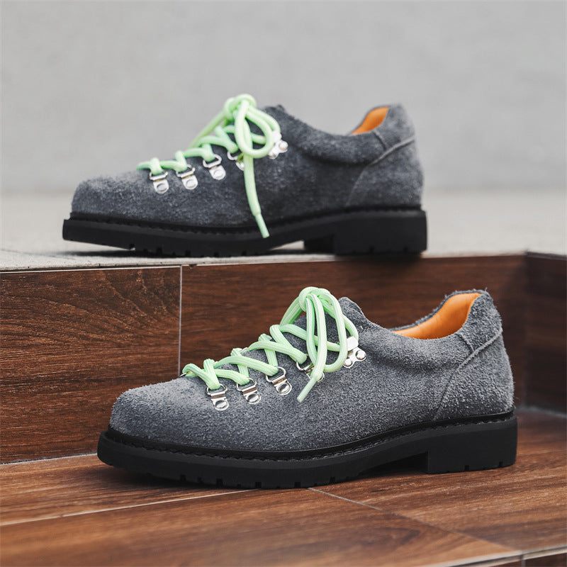 Heighten Casual Shoes British Style Retro Workwear