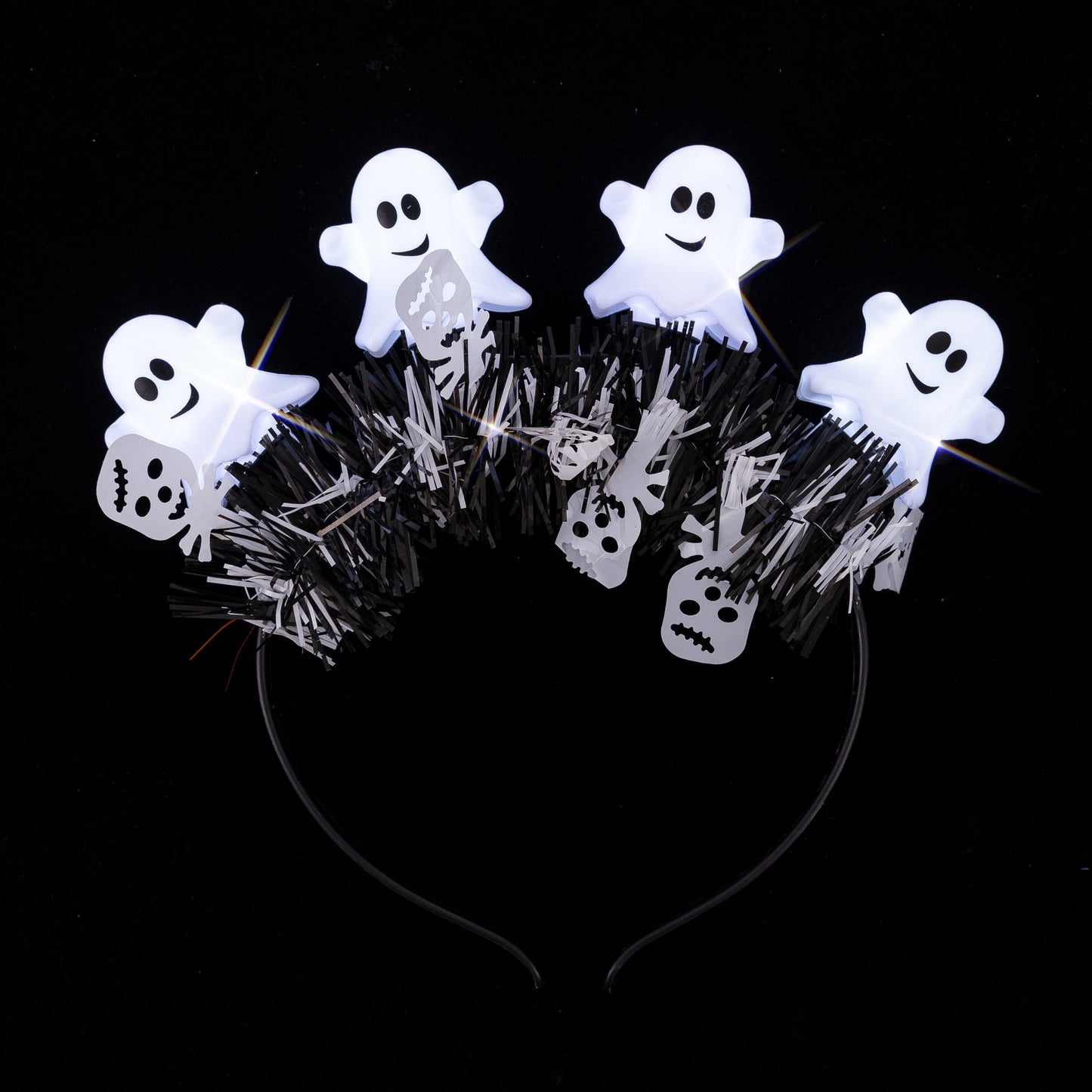 Coolette Ny Halloween Spøgelseshårbånd Spøgelsesfestival LED-lysrekvisitter Lysende Hårbånd