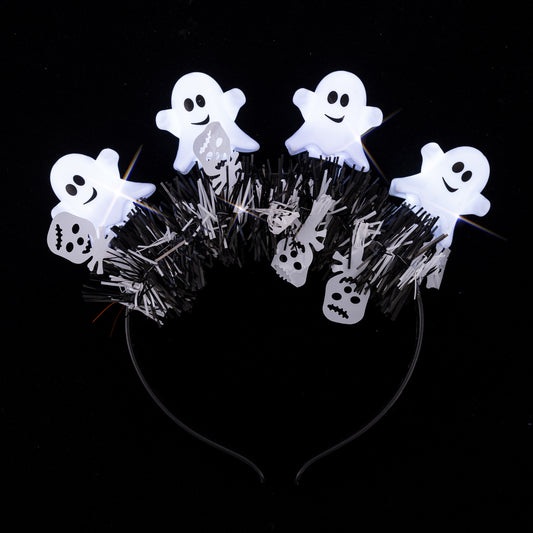 Coolette Ny Halloween Spøgelseshårbånd Spøgelsesfestival LED-lysrekvisitter Lysende Hårbånd