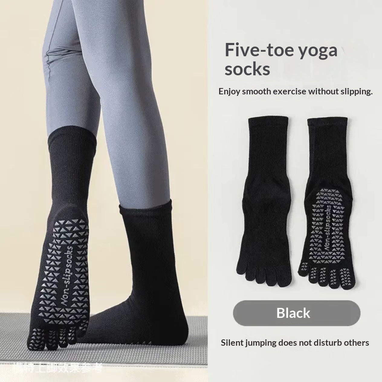 Womens Calf-length Fitness Socks For Running Muscle-support Compression Long Yoga Socks