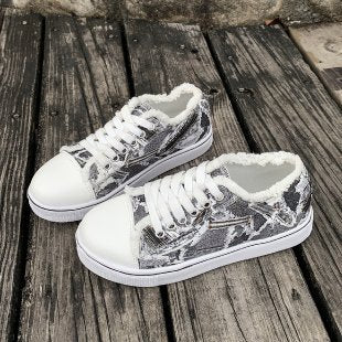 Plus Size Casual Flat Canvas Shoes