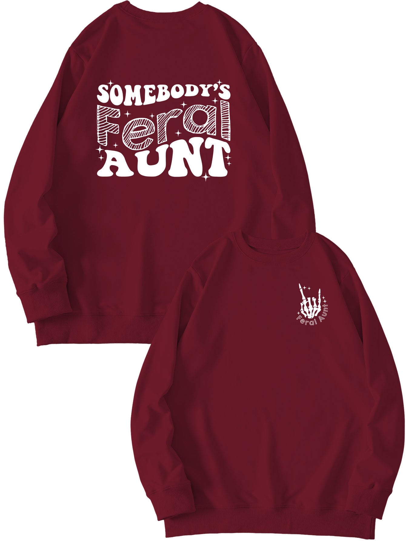 Printet sweatshirt til damer - Løs og alsidig