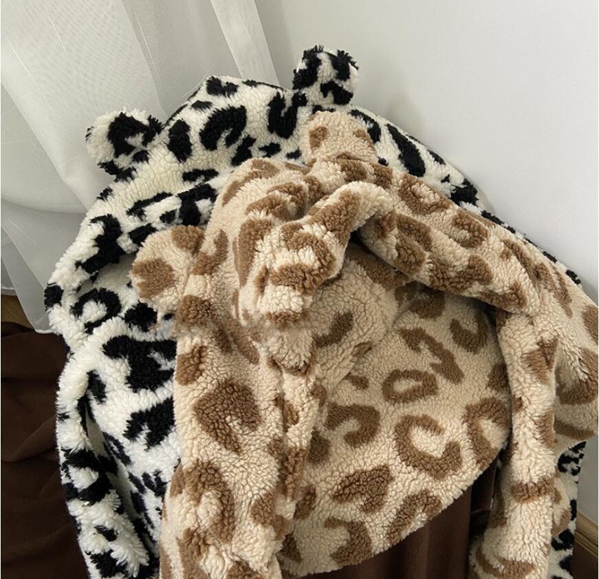 Women's Hat Scarf Integrated Ear Protection Warm Plush Hat