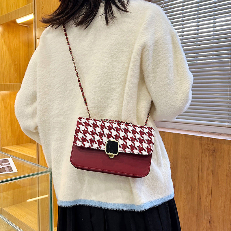 Plaid Printed Casual Women's New Texture Messenger Bag