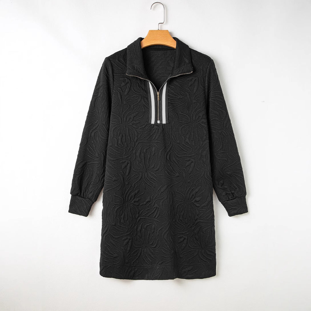 New Womens Long-sleeve Pullover Dress