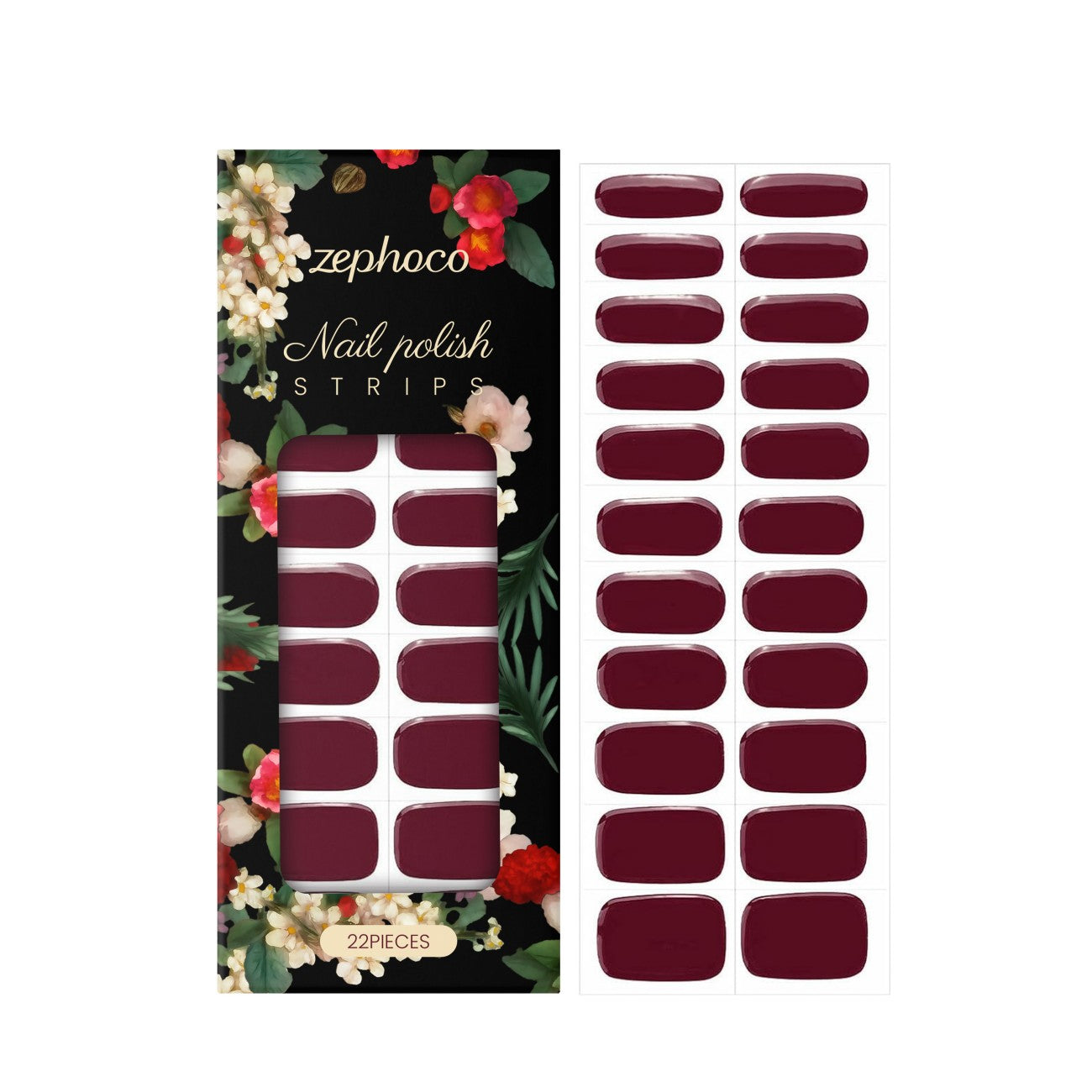Durable Waterproof Elegant Red And Beautiful Nail Stickers