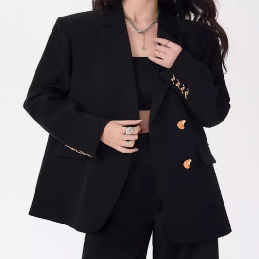 Korean Style Hot Girl Design Loose Small Business Suit Coat