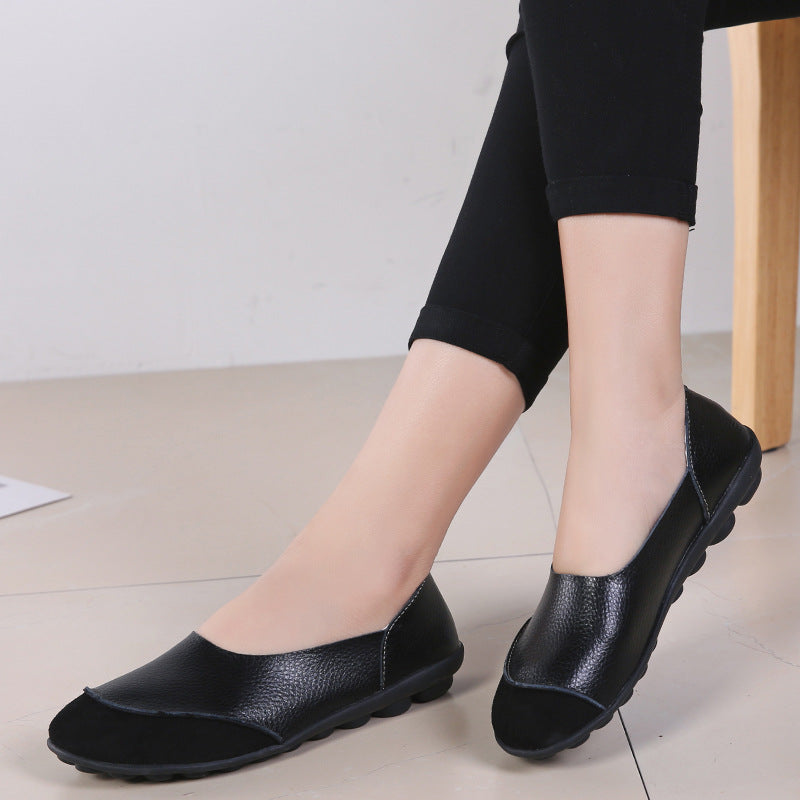 Womens Springsummer Loafers In Korean Casual Style