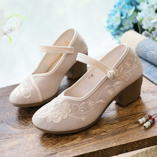 Women's Retro Ethnic Style Embroidered Cloth Shoes