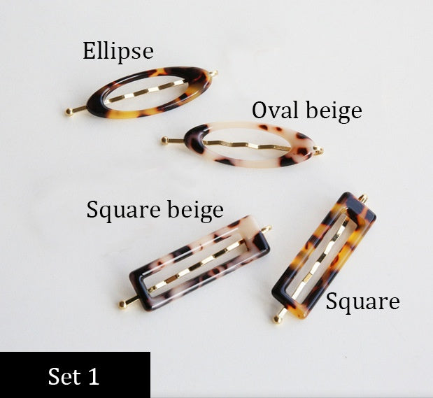 Sydkoreas Dongdaemun direkte levering Personlighed minimalistisk lille og alsidig leopardmønster sideclips Hårnål ordclips