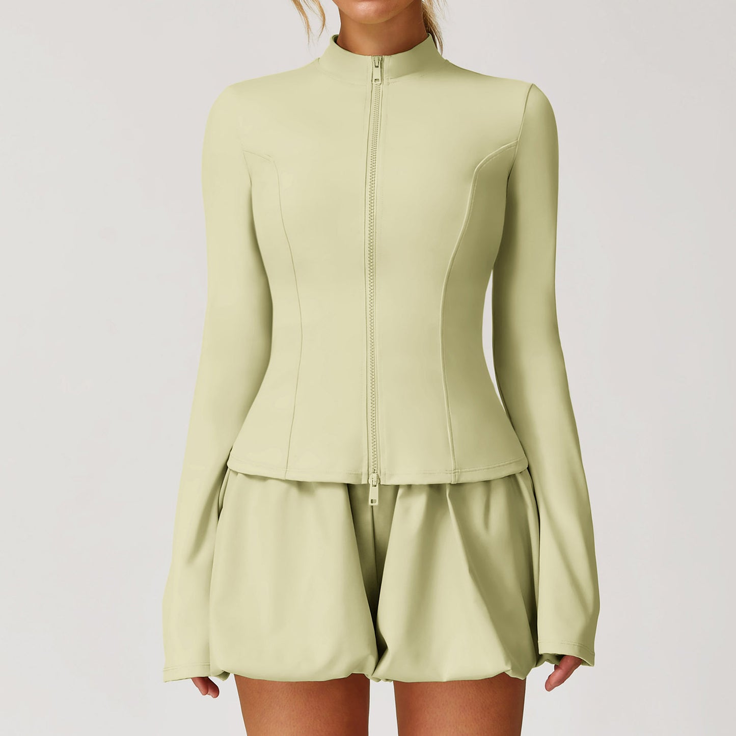 Quick-drying Breathable Long-sleeve Zipper Top Sports Running Cool Feeling Coat