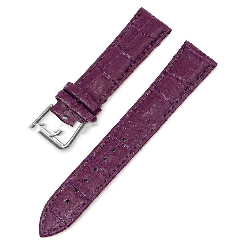 Leather Strap With Cowhide And Bamboo Knot Pattern