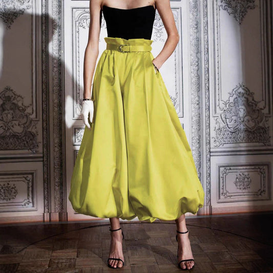 Elegant Graceful Casual Loose Fashion Work Clothes Style Bud Bloomers Trousers
