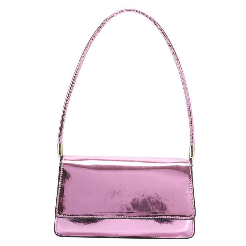 Fashion Laser Pure Color All-matching One Shoulder Underarm Bag