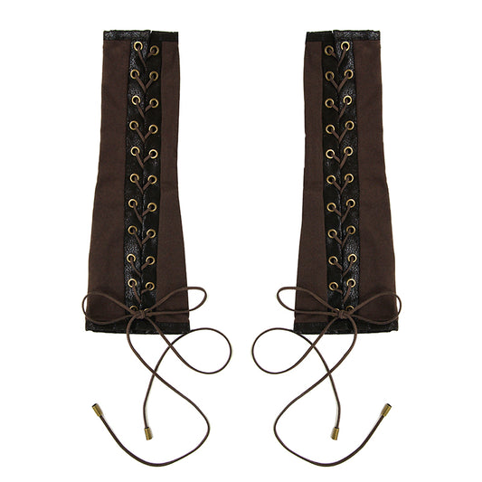 Steam drawstring drawstring retro half finger sleeves