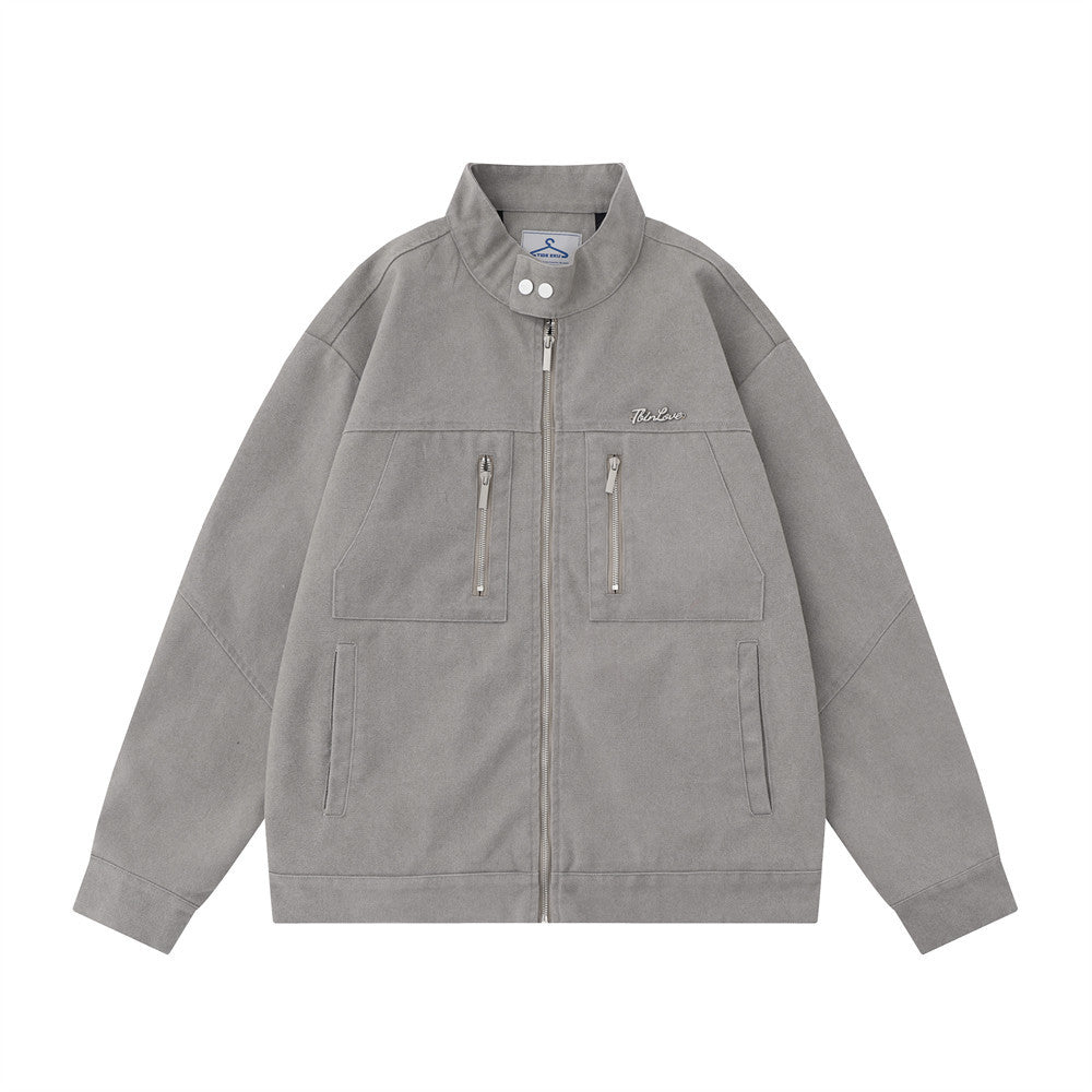 Ins American Vintage Overalls Jacket Coat