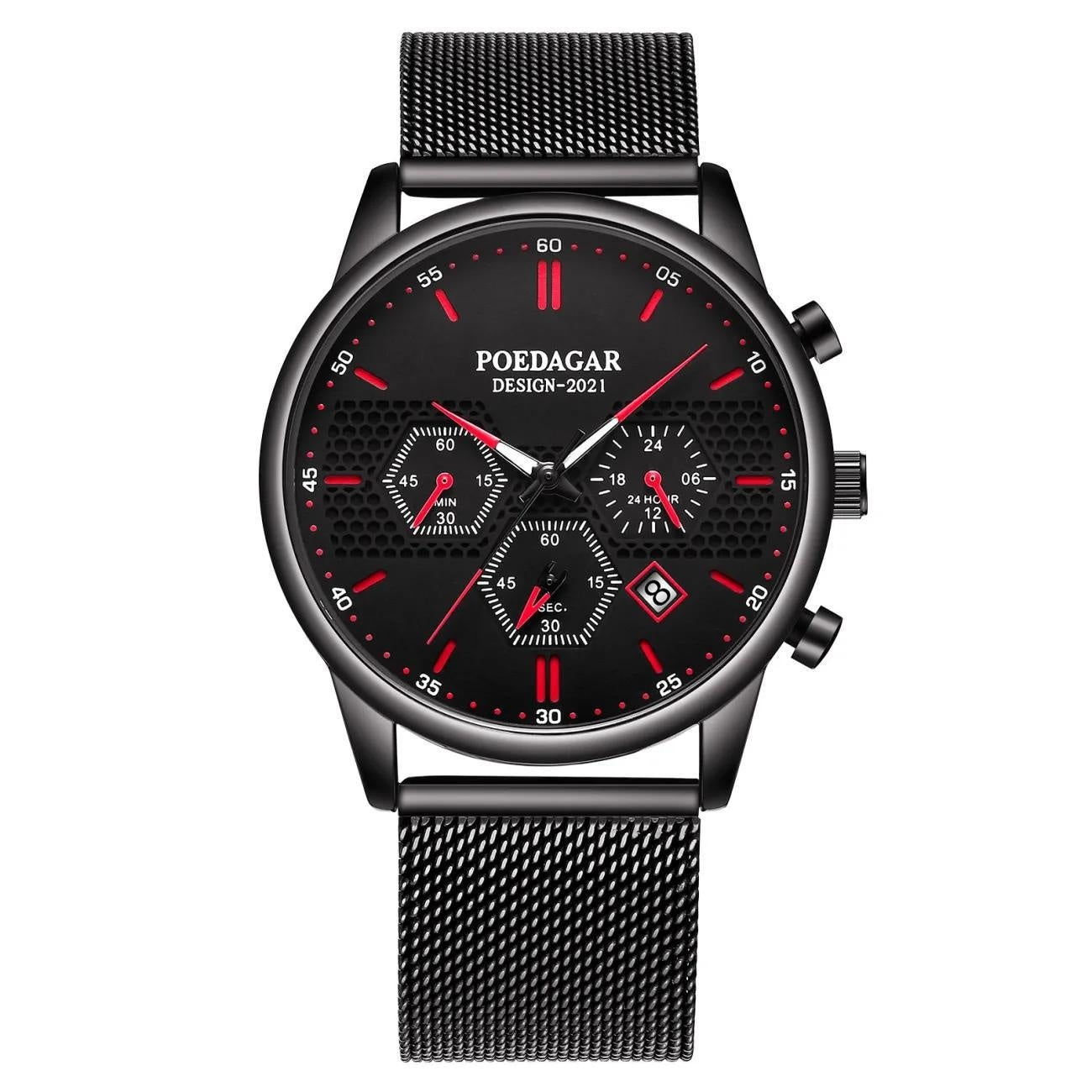 Men's Waterproof Luminous Multifunctional Sports Quartz Watch