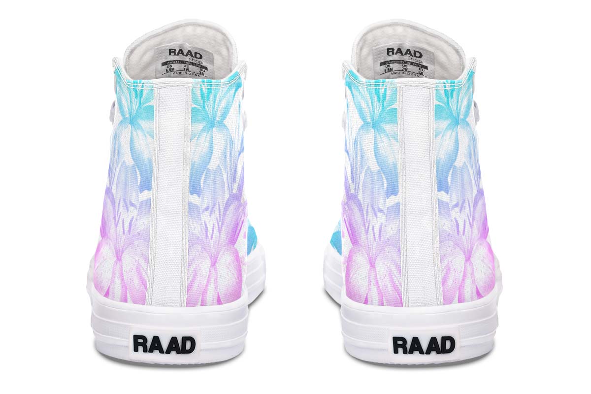 Printed Couple High-top Canvas Shoes