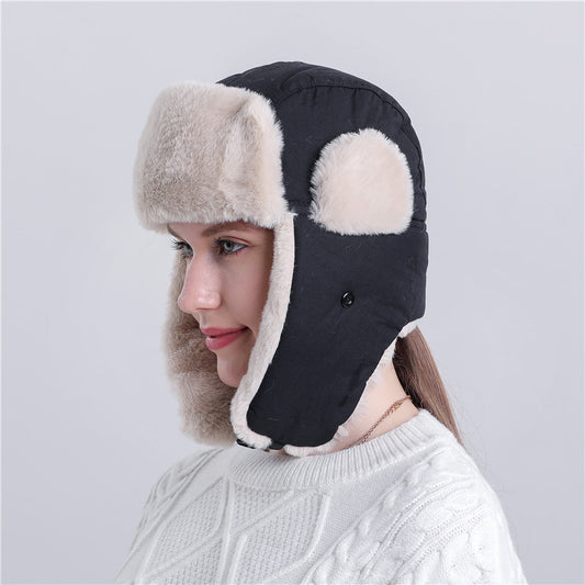 Thickened Lei Feng Hat Warm Hat In Autumn And Winter