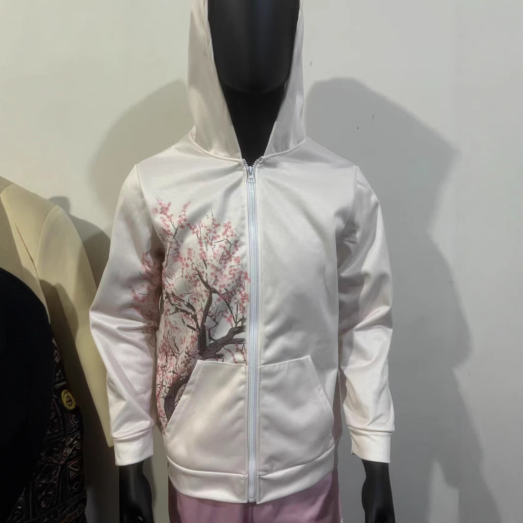 Women's Sweater 3D Digital Printing Zip-up Shirt