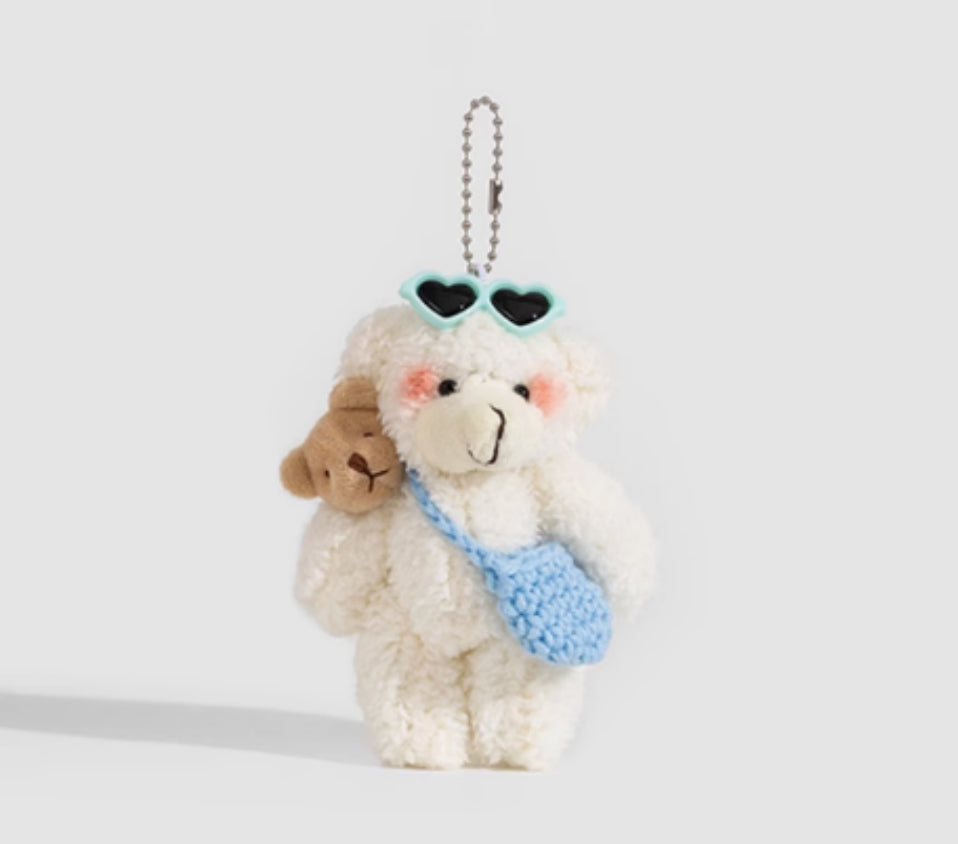 Simple All-match Bear Knitted Handbag