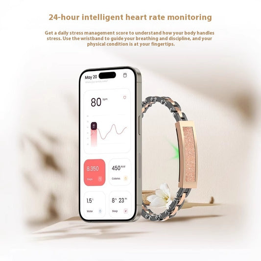 High-precision Health Smart Blood Pressure Bracelet Heart Rate Alarm Blood Oxygen Detector Human Sports Bracelet Smart Bracelet