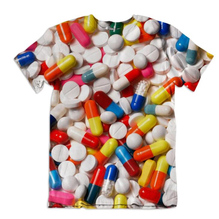3D Digital Printing Short Sleeve Top Fashion T-shirt