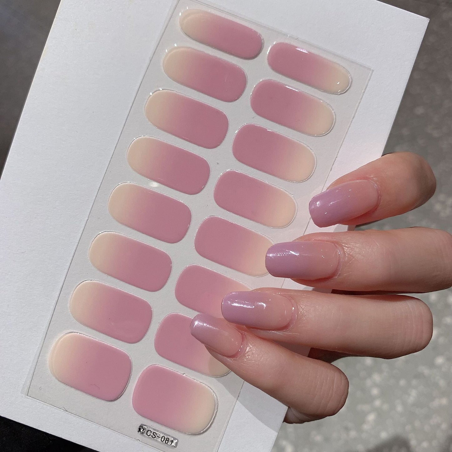 Gradient Color Nail Sticker Spring And Summer Comely Finger