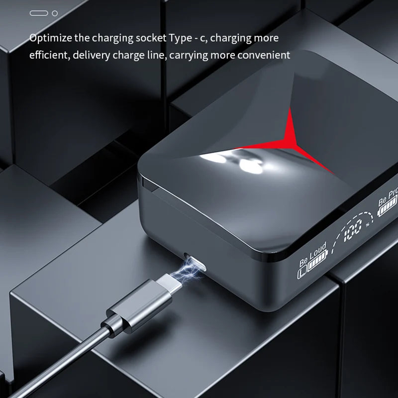 M90 Wireless Headphones TWS Bluetooth Touch Control Earphones Sport Earbuds Hifi Stereo Gaming Headset with Mic for Smartphone