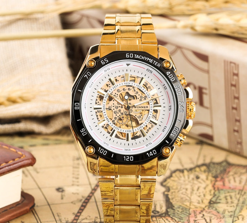 Hollow gold steel strip