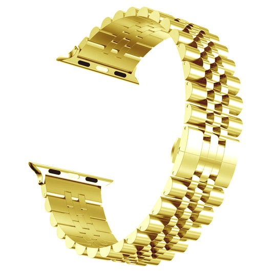 Compatible with Apple, Iwatch solid steel belt