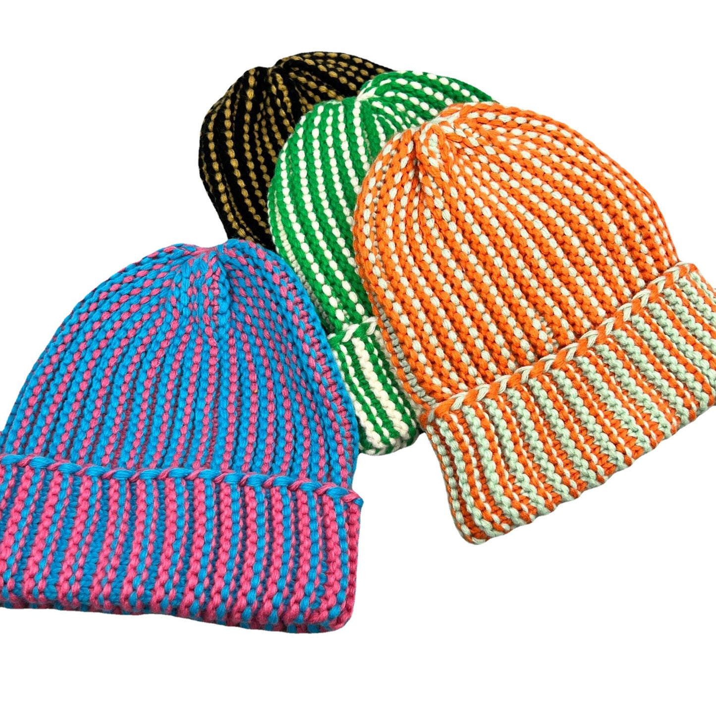 Autumn And Winter Hat Color Blocking Warm Ear Protection Wool Hat