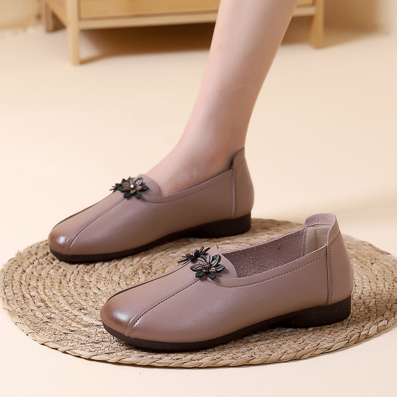 Comfortable Soft Mom Shoes Retro Ethnic Style For Middle-aged And Elderly