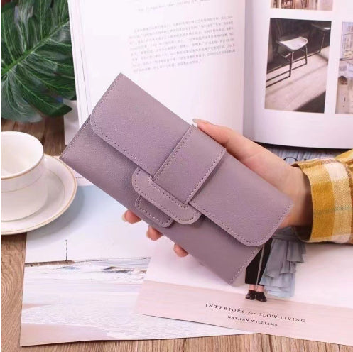 Women's Long Wallet Tri-fold Clutch Large Capacity