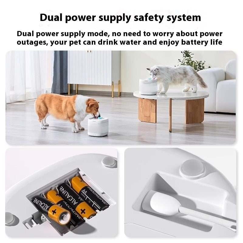 Pet Small To Big Cat Unplugged Pet Drinking Water Apparatus