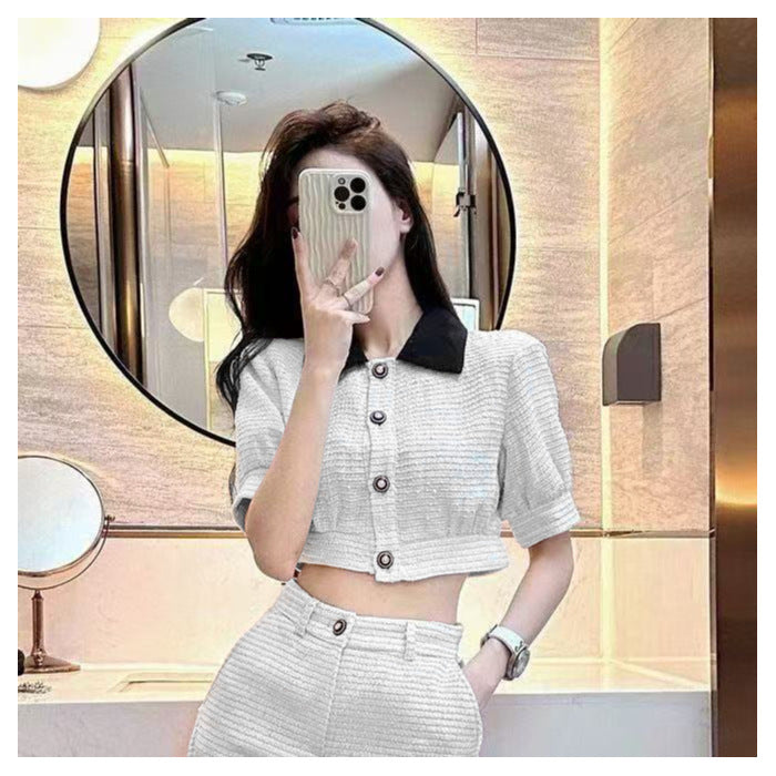Women's High-end Versatile Shorts Two-piece Set