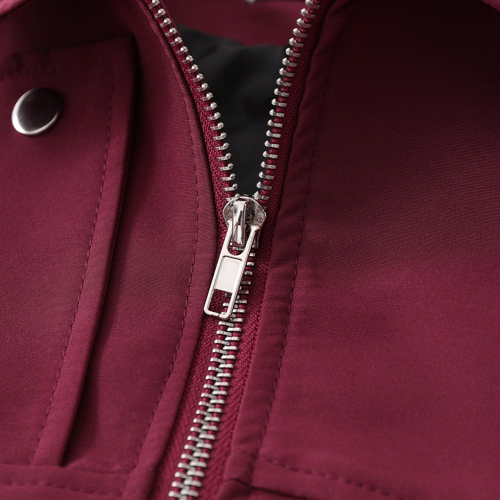 Men's Irregular Stitching Solid Color Baggy Coat