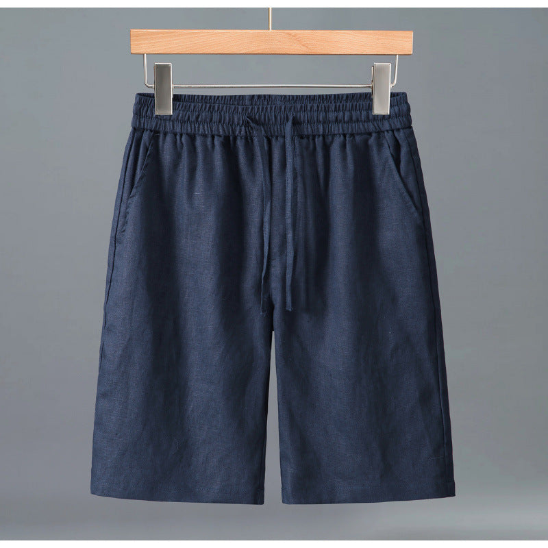 Men's Summer Loose Casual Pure Linen Shorts