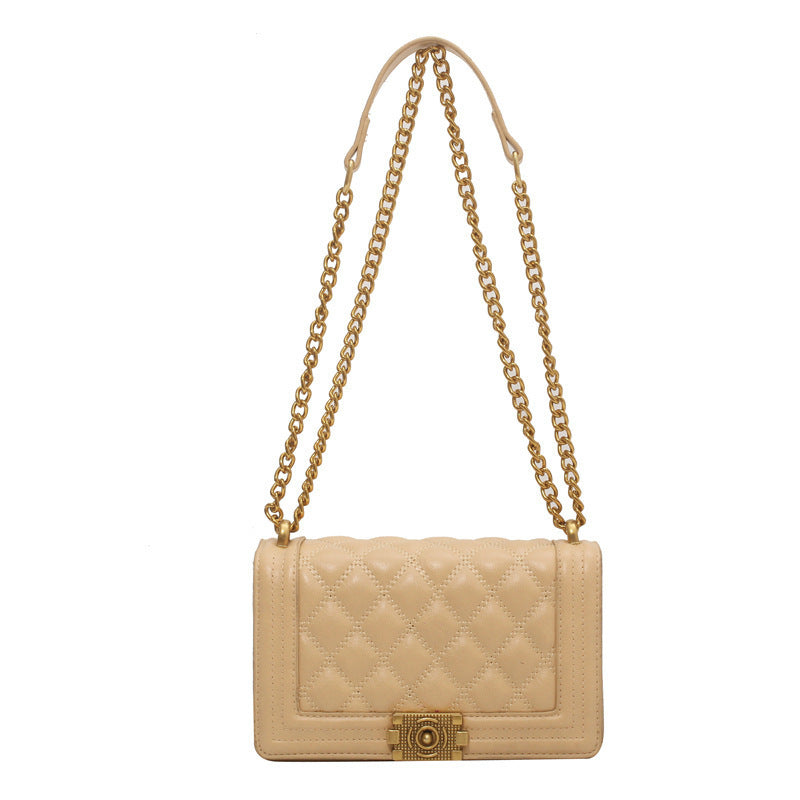 Ny Tide Hundredvis af Cross-body Rombus Kæde Mode Skuldertaske Lille Firkantet Taske
