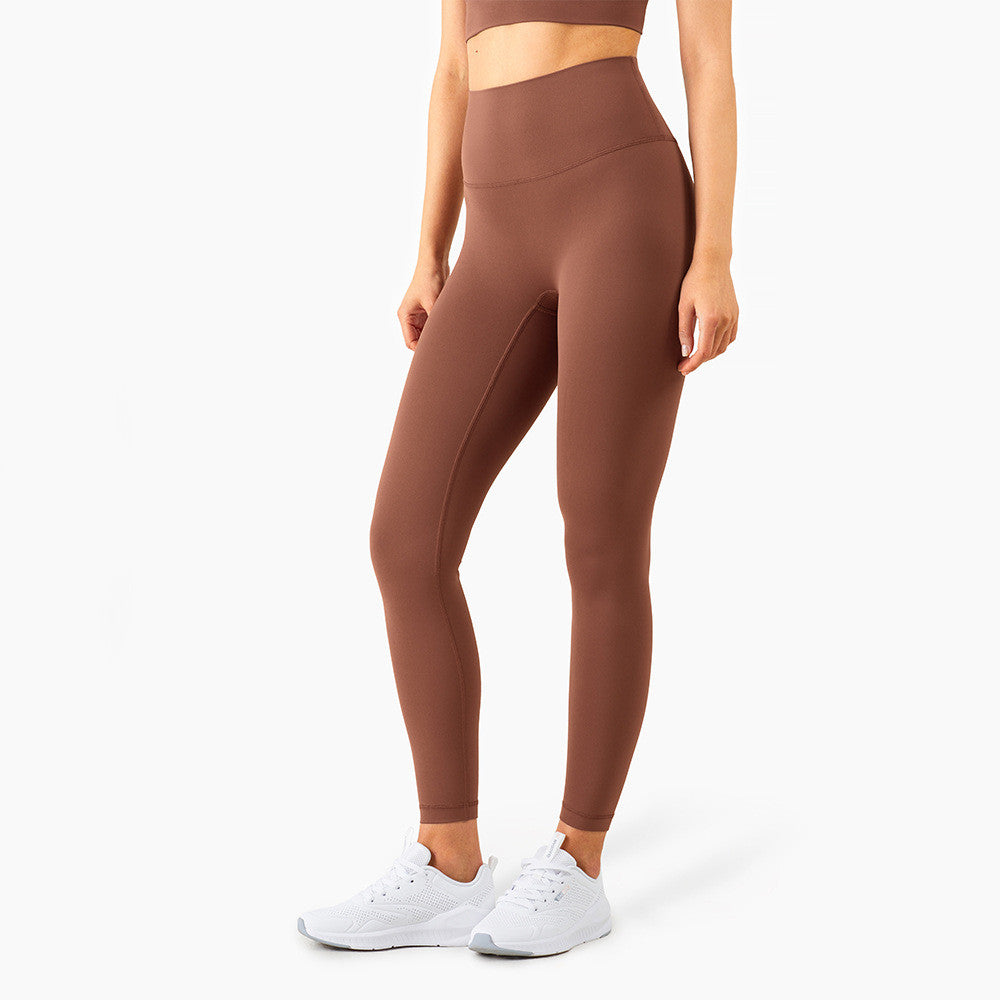 Yoga Pants Skin-friendly Nude High-waisted Peach Hip-lifting Tights Fitness Pants Women