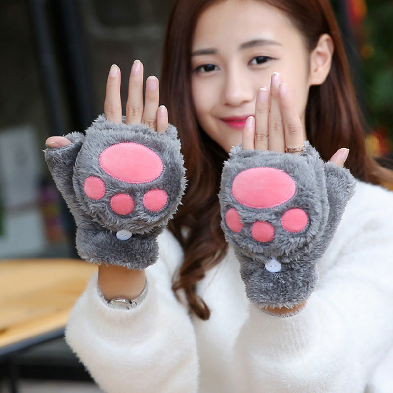 Student touch screen cat claw gloves