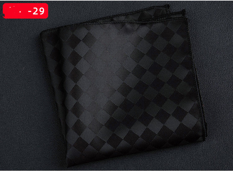 Men's Textured Retro Embroidery Jacquard Square Scarf