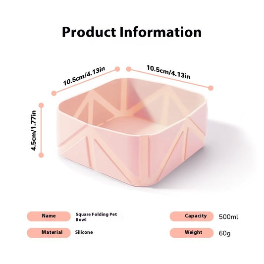 Pet Outing Bowl Dogs And Cats Folding