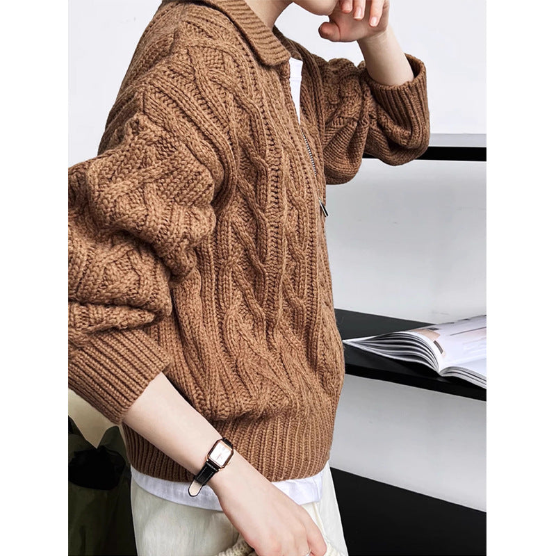 Fashion Personality Retro Women's Wool Cardigan