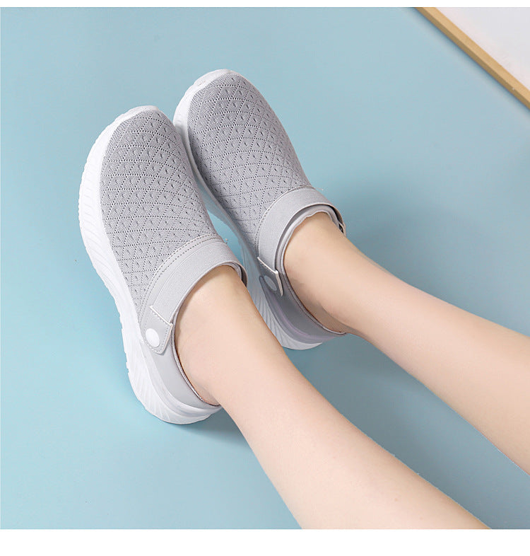 Summer New Breathable Casual Shoes Mesh Stylish Semi-slippers