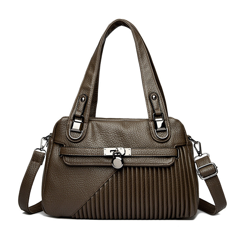 Specialdesignet Skuldertaske Stor Kapacitet Patchwork