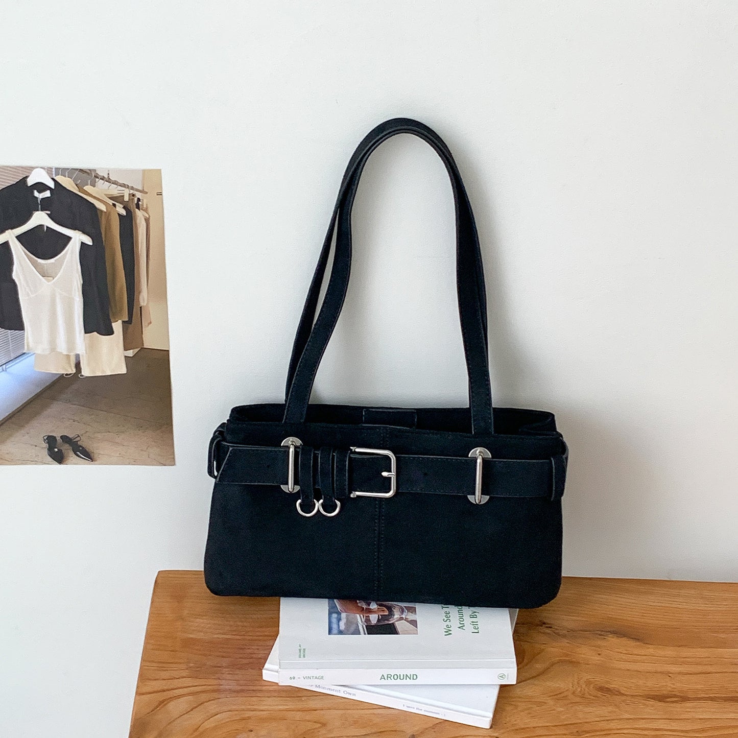 Retro Minority Design Autumn And Winter Underarm Bag
