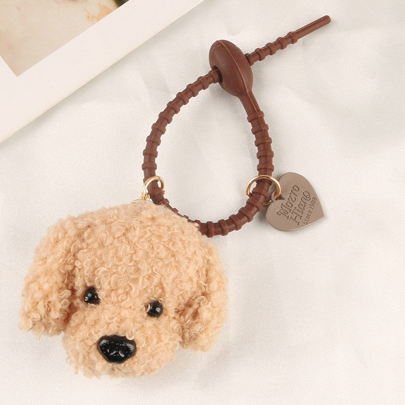 CharmCute Teddy Dog Soft Rubber Keychain Pendant Creative